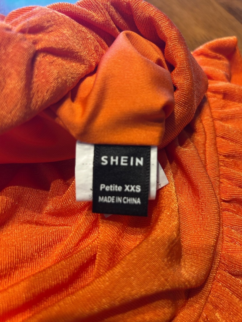 Orange Velvet Ruffle Mini Skirt - Picture 2 of 2